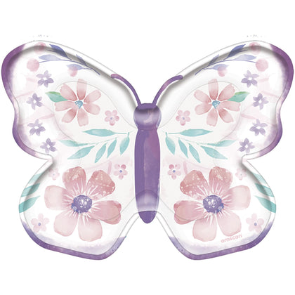 Flutter 7in Butterfly Shaped Plates | Kid's Birthday