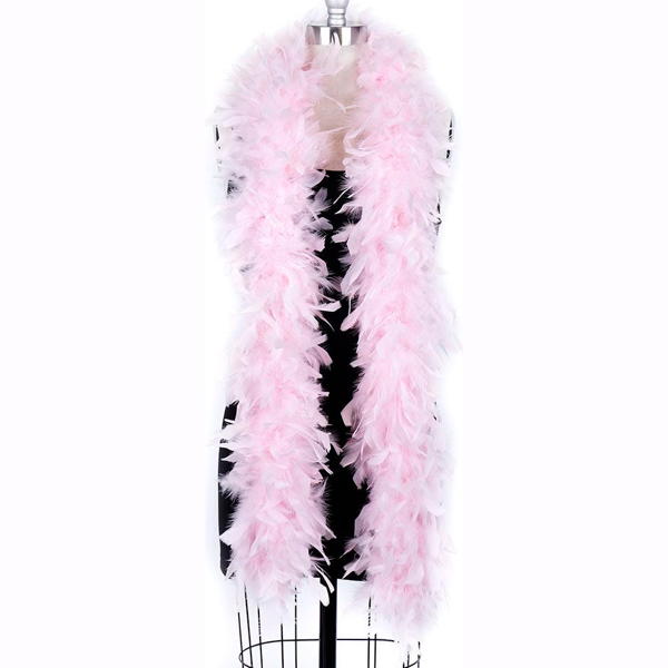 light pink boa