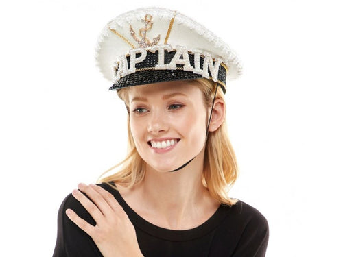 White Captain Hat