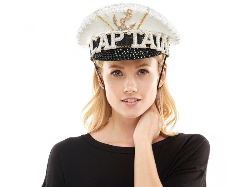 White Captain Hat