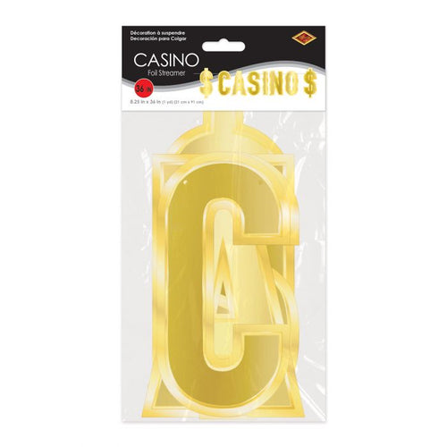 Foil Casino Streamer | Casino