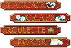Casino Sign Cutouts