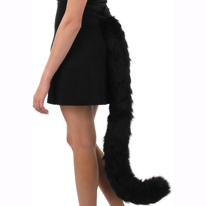 black cat plush deluxe tail