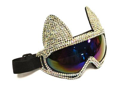 Rhinestone Cat Goggles