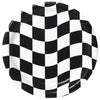 Racing Checkered 7in Paper Plates 8ct | Kid's Birthday