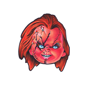 sticker decor horror movie doll