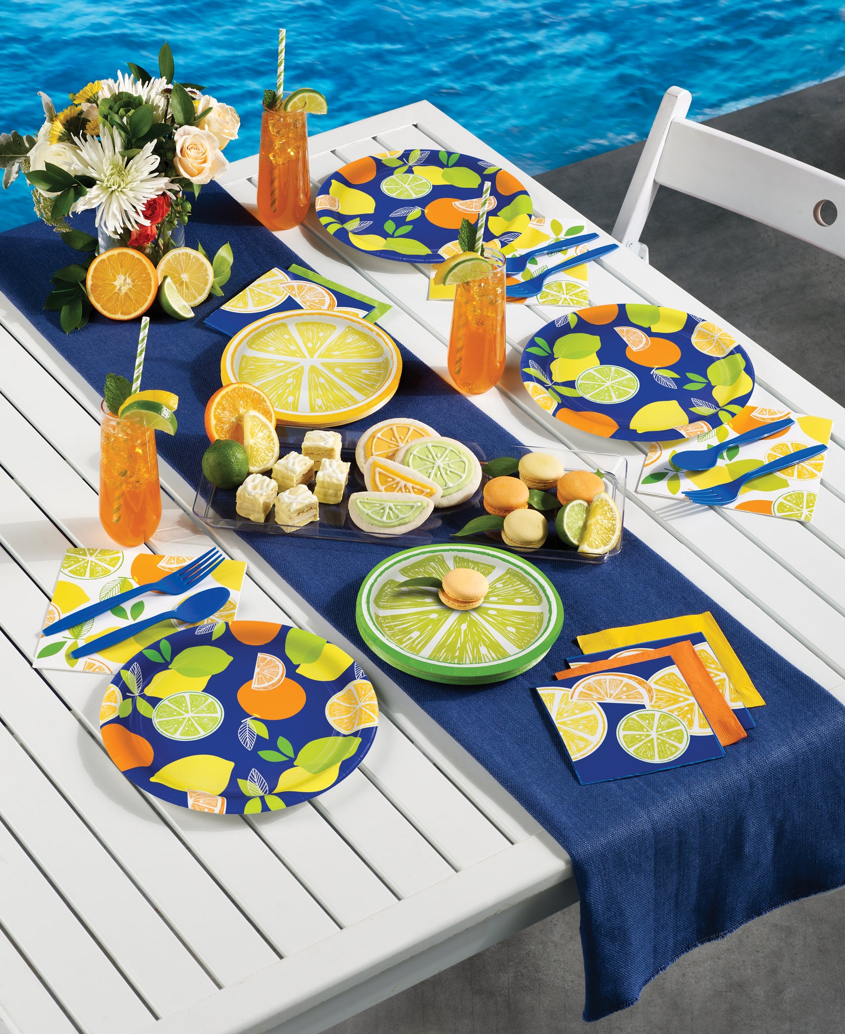 Citrus 7in Plate Assortment 8ct | Summer