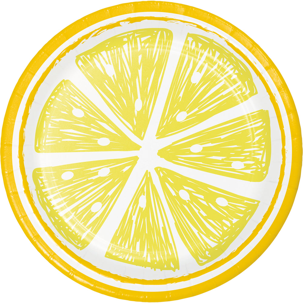 Citrus 7in Plate Assortment 8ct | Summer