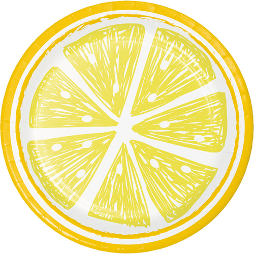 Citrus 7in Plate Assortment 8ct | Summer