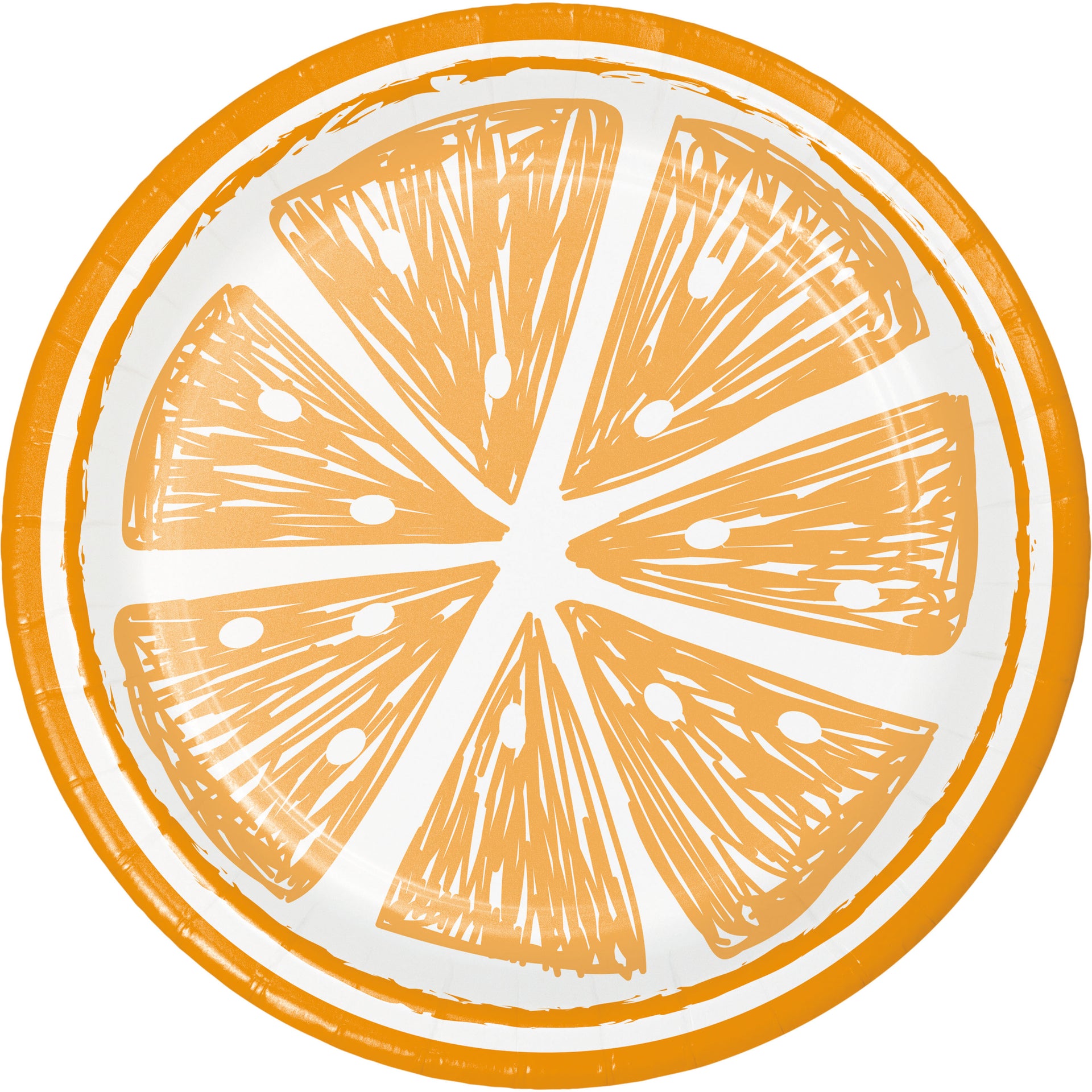 Citrus 7in Plate Assortment 8ct | Summer