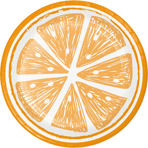 Citrus 7in Plate Assortment 8ct | Summer