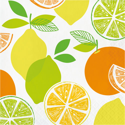 Citrus Lunch Napkin 16ct | Summer