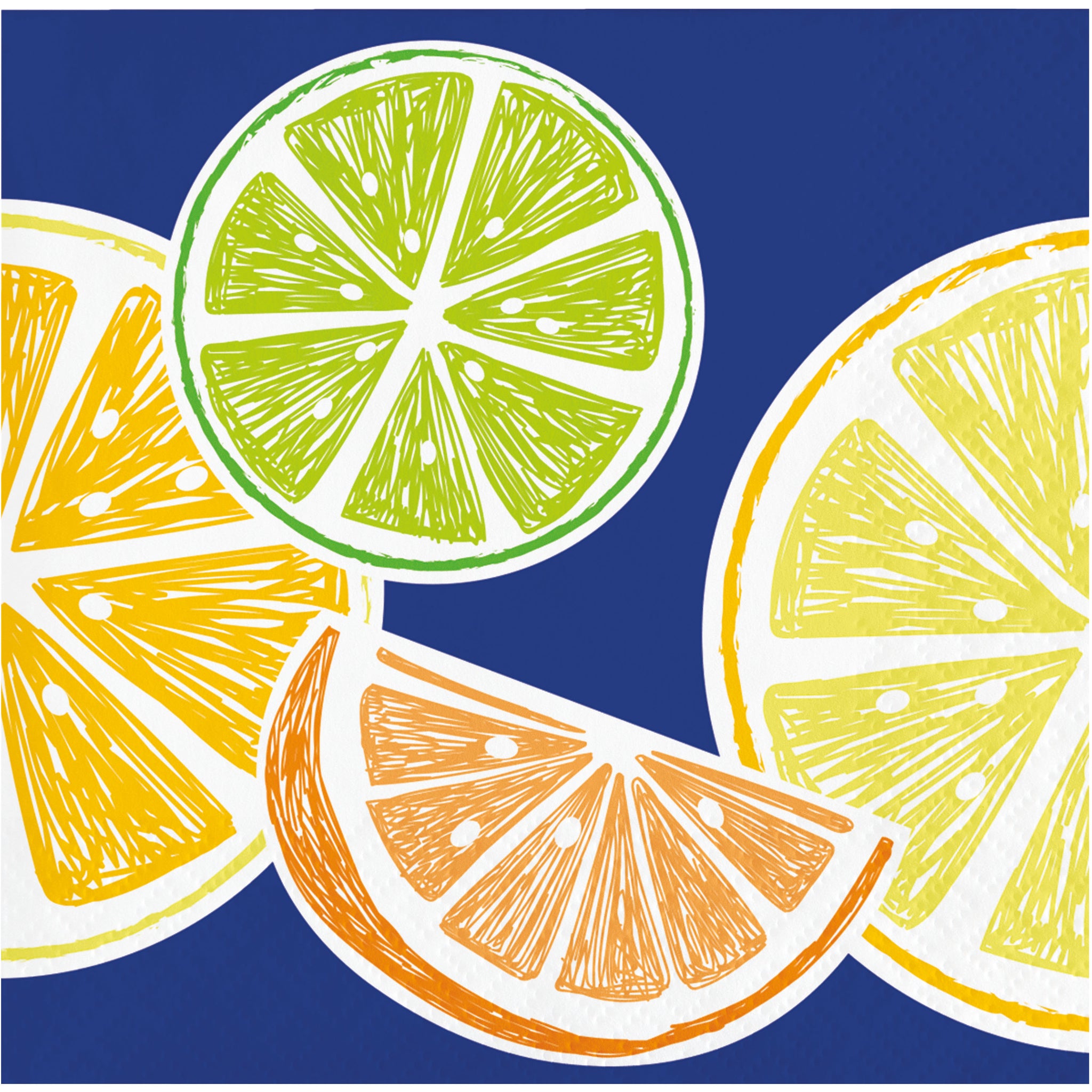 Citrus Beverage Napkins 16ct | Summer
