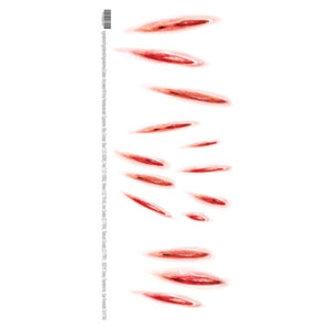 Claw Marks Trauma Tattoos -Tinsley Transfers TR-115