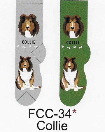 collie dog socks