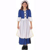 Colonial dress, apron and hat