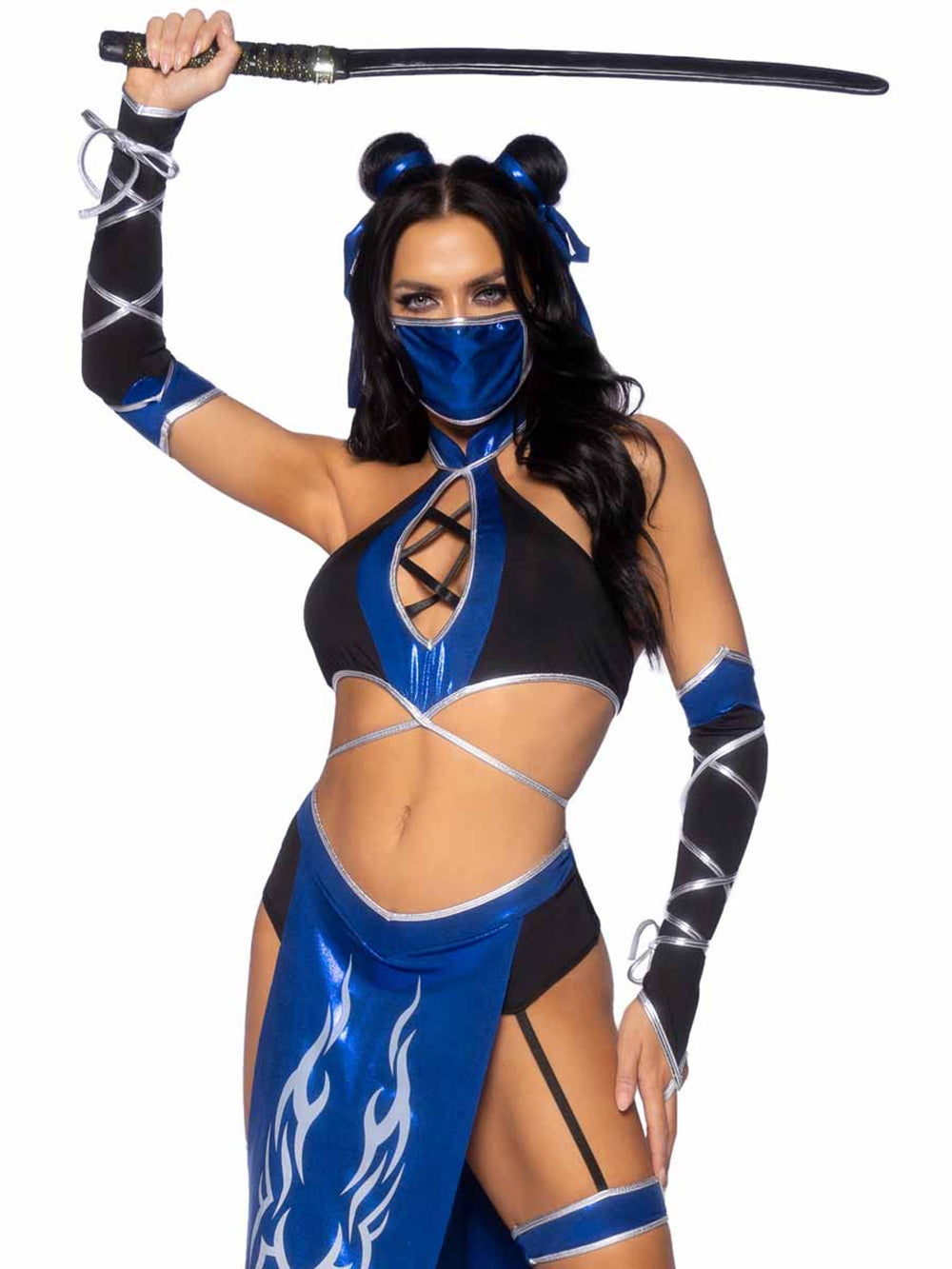 Blue Combat Ninja Costume | Adult