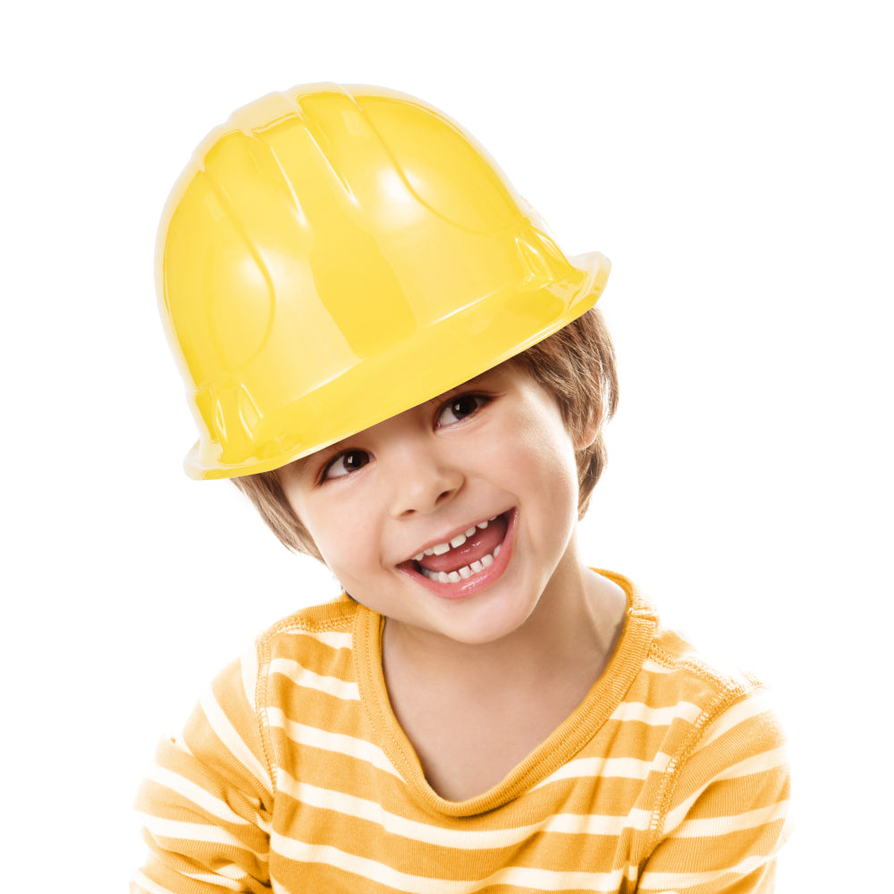 Construction Yellow Plastic Hard Hat | Child