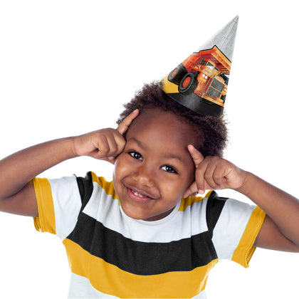 Construction Birthday Hats 8ct | Kid's Birthday