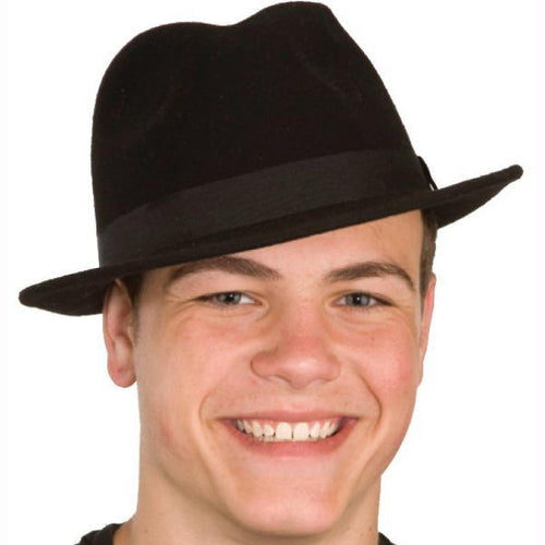 Black with black hat band