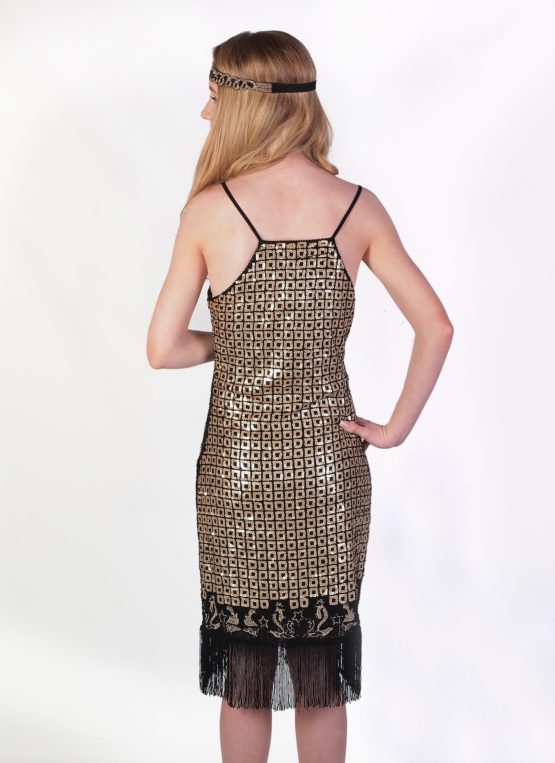 gold flapper dress