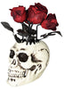 Animated Wilting Rose Skull Vase