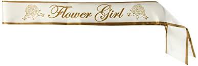 Flower Girl Satin Sash | Bridal Shower