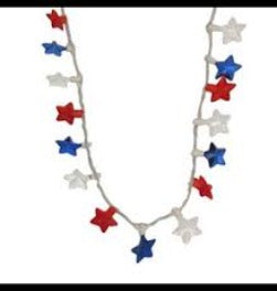 Patriotic Pride Flashing Star Necklace