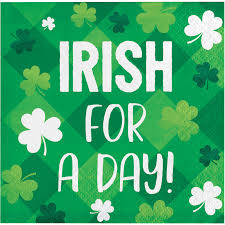 Irish for a Day Beverage Napkins | St. Patrick's Day