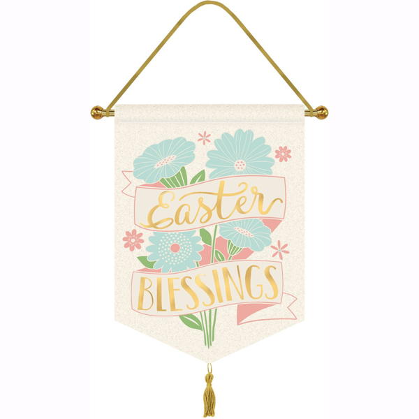 Gold Text "Easter Blessings"