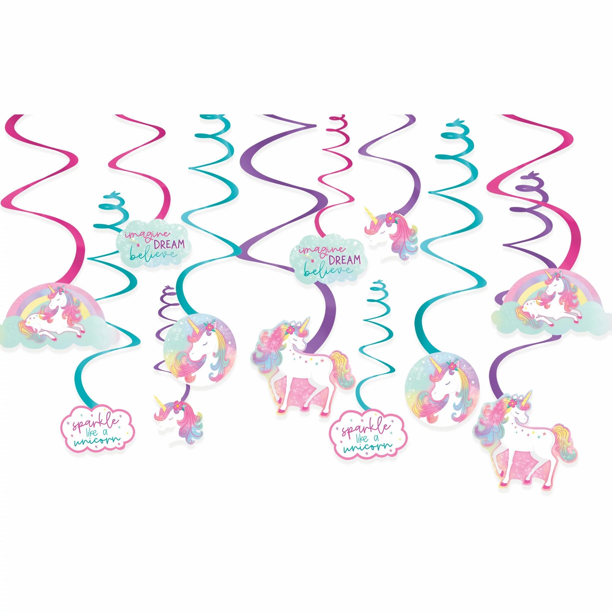 Enchanted unicorn swirls