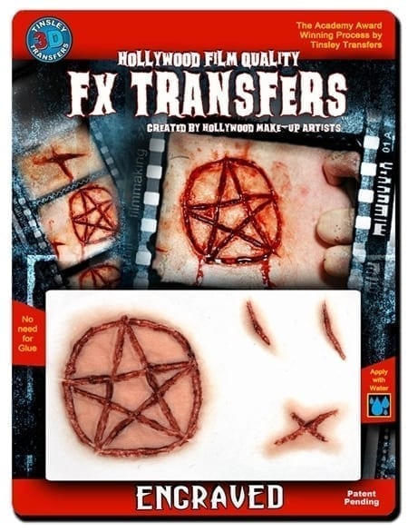 satan worship engraved transfer