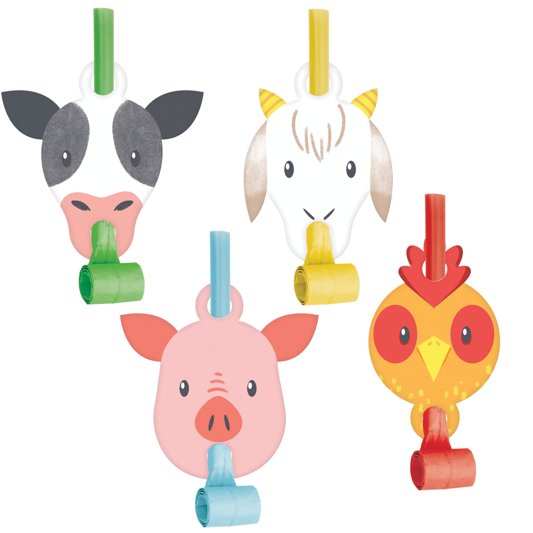 Farm Animal Blow Out Favors 8ct | Kid's Birthday