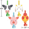 Farm Animal Blow Out Favors 8ct | Kid's Birthday