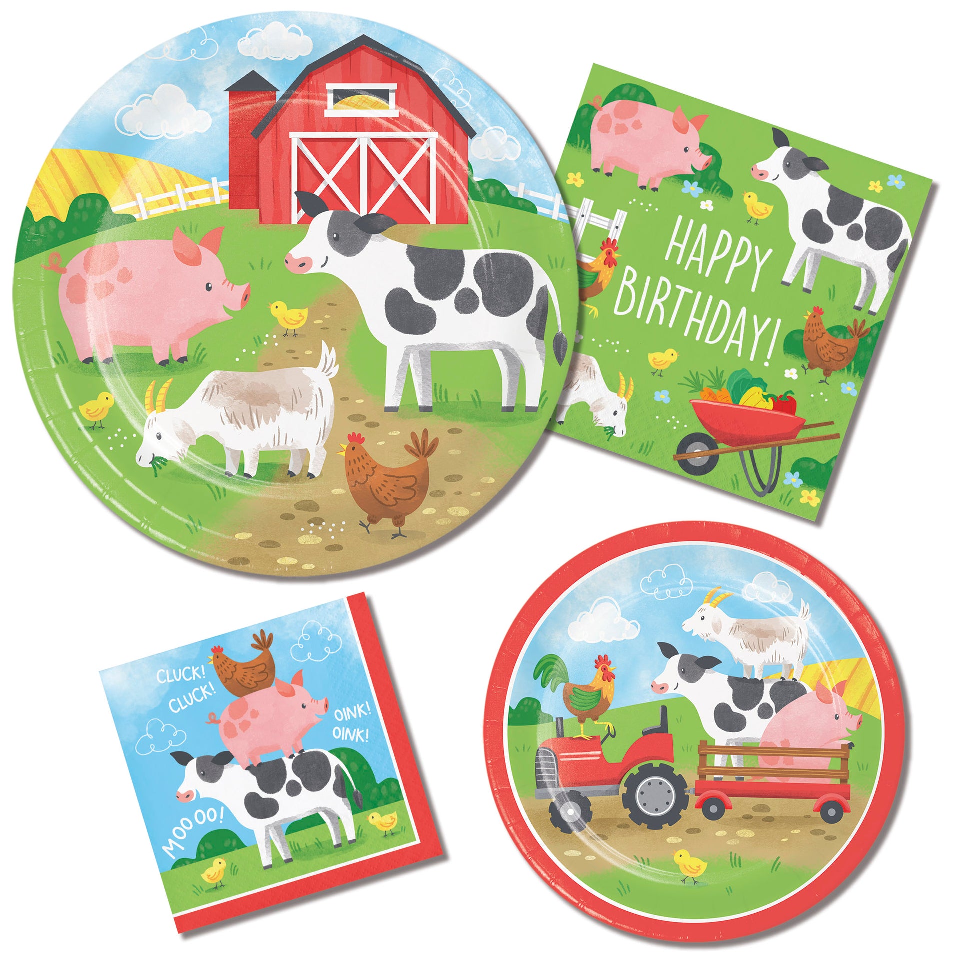 Farm Animal Lunch Napkins 16ct | Kid's Birthday