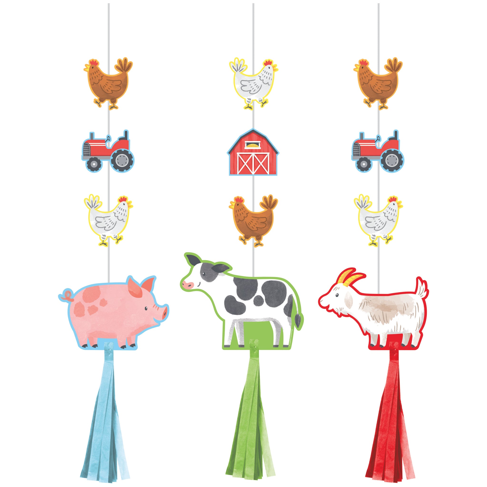 Farm Animal Hanging Tassels | Kid's Birthday