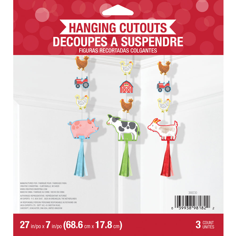 Farm Animal Hanging Tassels | Kid's Birthday