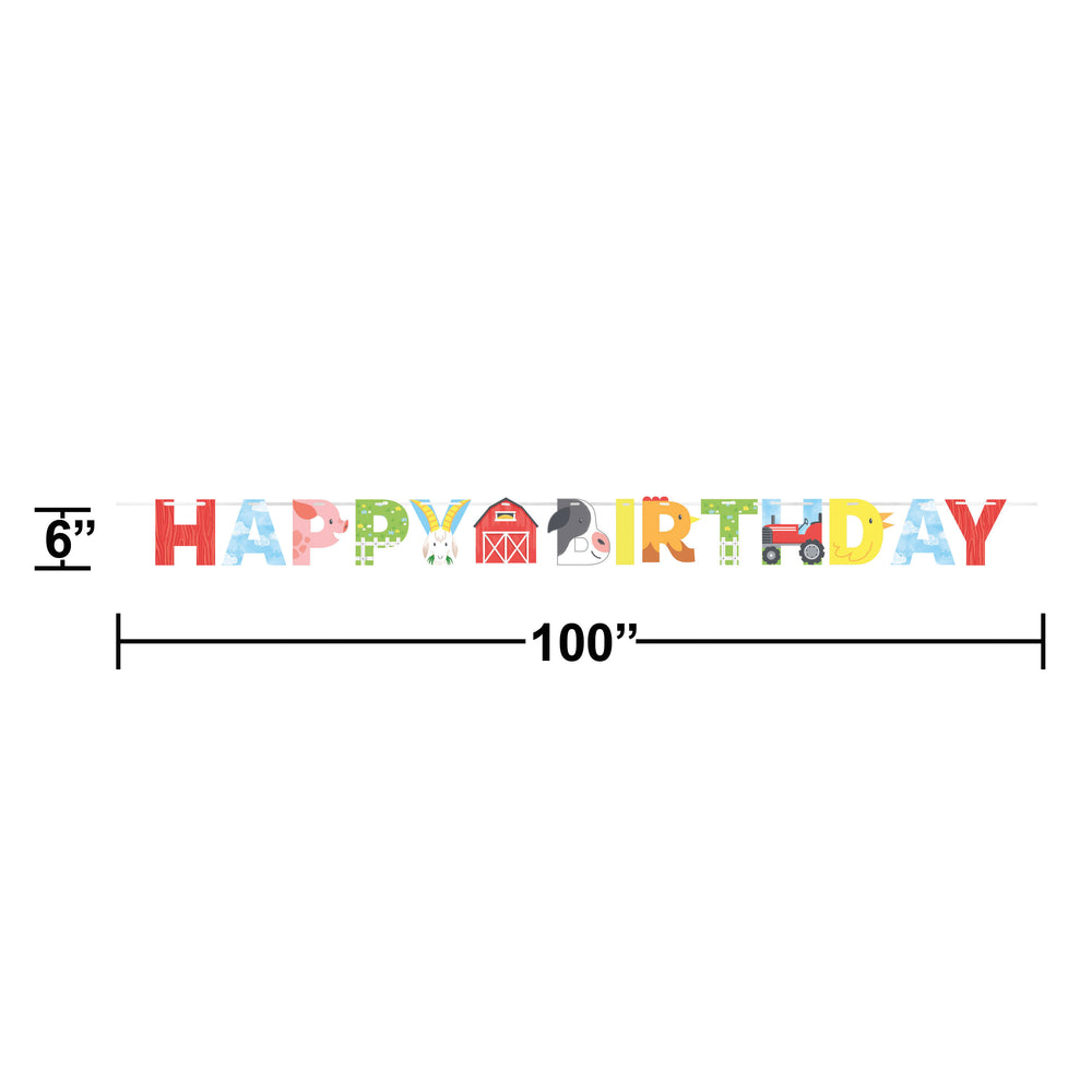 Farm Birthday Banner | Kid's Birthday