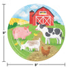 Farm Animal 9in Paper Plates 8ct | Kid's Birthday