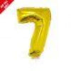 Gold 16in Air Filled Mylar Number