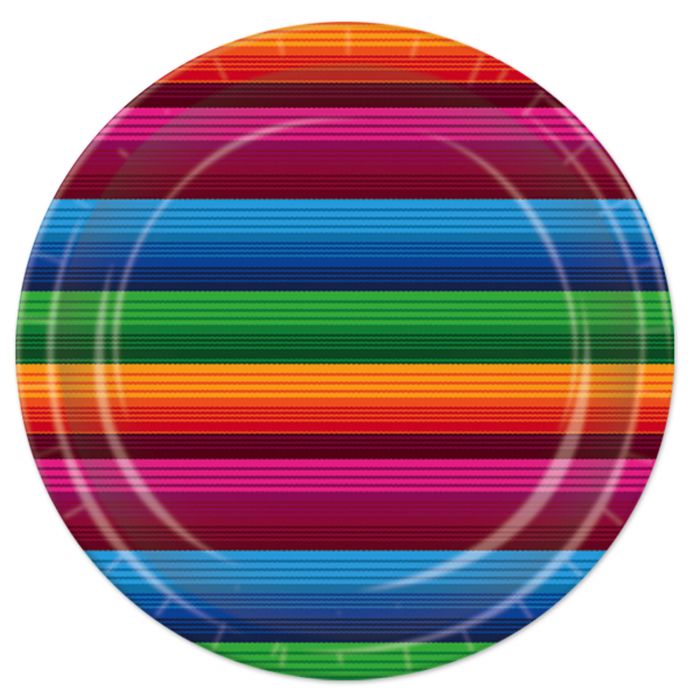 Serape 7in Plates 8ct | Fiesta