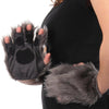 fluffy accessory gloves