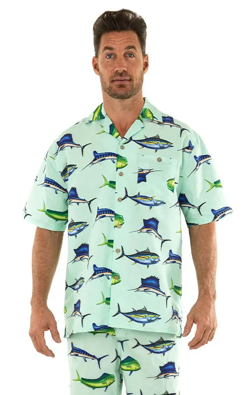 fish hawaiian shirt