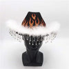 Rhinestone Flame Cowboy Hat | Black