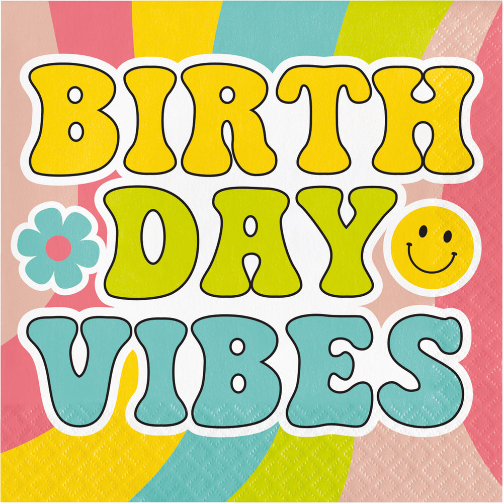 Flower Power Lunch Napkins 16ct | Kid's Birthday