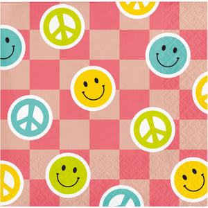 Flower Power Beverage Napkins 16ct | Kid's Birthday