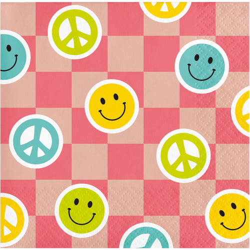 Flower Power Beverage Napkins 16ct | Kid's Birthday
