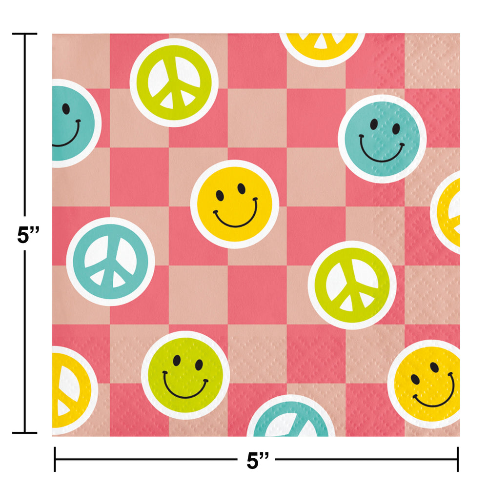 Flower Power Beverage Napkins 16ct | Kid's Birthday