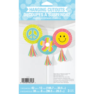 Flower Power Hanging Tassels 3ct | Kid's Birthday