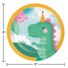 Girl Dino 7in Paper Plates 8ct | Kid's Birthday